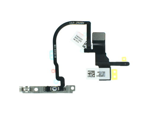 Шлейф iPhone XS з кнопкою ввімкнення and camera flash (Original Used) PLS-00-00091274