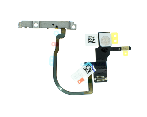 Шлейф iPhone XS з кнопкою ввімкнення and camera flash (Original Used) PLS-00-00091274