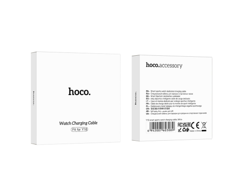 Бездротовий зарядний пристрій для смарт-годинників Hoco Y16 white PLS-00-00137682