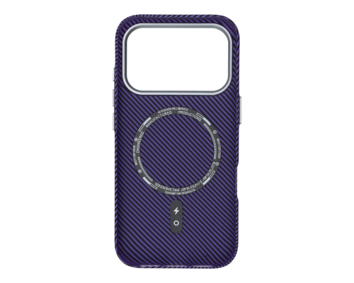 Чохол D Glory Ultra Slim with MagSafe iPhone 17 Pro Max purple carbon PLS-00-00154965