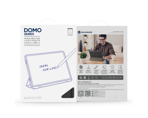 Чохол-книжка Dux Ducis Domo Samsung Tab A11 8.7 black PLS-00-00161031