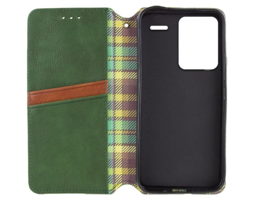 Чохол-книжка Leather Cubic Xiaomi Redmi Note 13 Pro Plus 5G green PLS-00-00131709