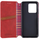 Чохол-книжка Leather Cubic Motorola Moto G75 red PLS-00-00162801