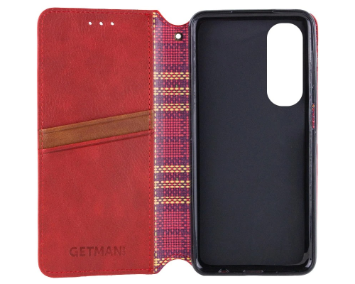 Чохол-книжка Leather Cubic Oppo A60 4G red PLS-00-00162826