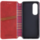 Чохол-книжка Leather Cubic Oppo A60 4G red PLS-00-00162826
