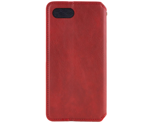 Чохол-книжка Leather Cubic для iPhone 7 red PLS-00-00162735