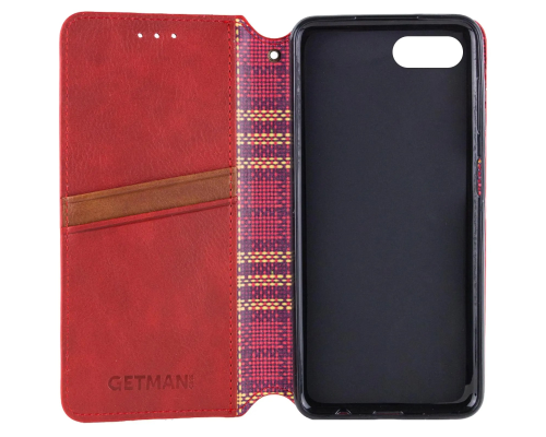 Чохол-книжка Leather Cubic для iPhone 7 red PLS-00-00162735