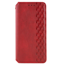 Чохол-книжка Leather Cubic Motorola Moto G75 red PLS-00-00162801