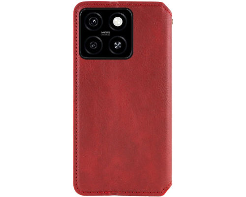 Чохол-книжка Leather Cubic Motorola Moto G75 red PLS-00-00162801