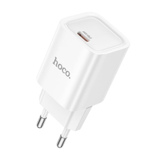 Зарядний пристрій Hoco C148A 30W 3A USB-C white PLS-00-00145454