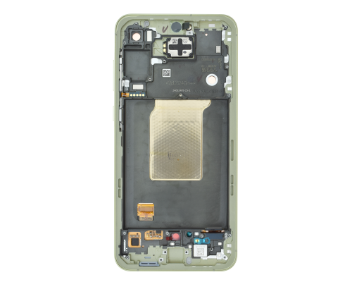 Дисплей Samsung A556 Galaxy A55 5G з сенсором та рамкою yellow (Original) PLS-00-00120386