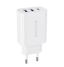 Зарядний пристрій Proove Rapid 30W 3A 2USB-A+1USB-C white PLS-00-00133925