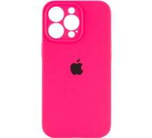 Чохол Silicone Case Full Camera Protective iPhone 14 Pro barbie pink PLS-00-00103347