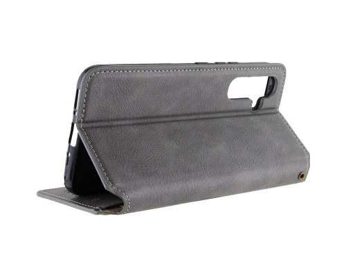 Чохол-книжка Leather Cubic Samsung A165 Galaxy A16 gray PLS-00-00162867
