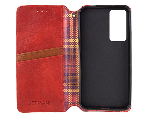 Чохол-книжка Leather Cubic Samsung M356 Galaxy M35 red PLS-00-00162934