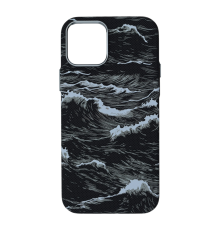 Чохол D Glory Ultra Slim with Magnetic для iPhone 12 (12 Pro) black wave PLS-00-00166048