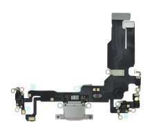 Шлейф iPhone 15 з роз'ємом зарядки pink PLS-00-00112852