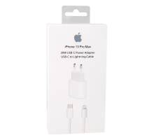 Зарядний пристрій Apple iPhone 13 Pro Max з кабелем Lightning 20W 1USB-C (Original China) white PLS-00-00090141