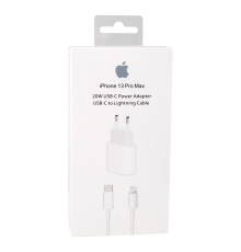 Зарядний пристрій Apple iPhone 13 Pro Max з кабелем Lightning 20W 1USB-C (Original China) white PLS-00-00090141
