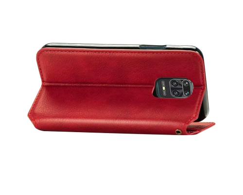 Чохол-книжка Leather Cubic Xiaomi Redmi Note 9 Pro red PLS-00-00163128