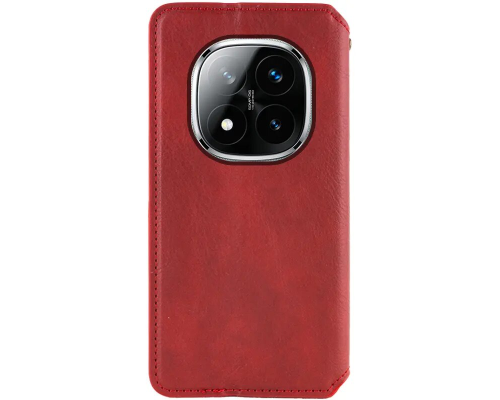 Чохол-книжка Leather Cubic Xiaomi Redmi Note 15 Pro 4G red PLS-00-00163115