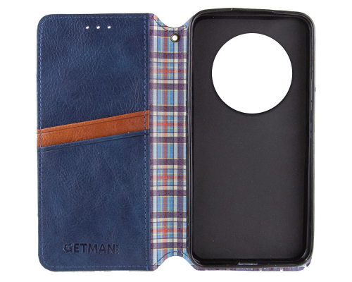 Чохол-книжка Leather Cubic Xiaomi Redmi 14C blue PLS-00-00163025