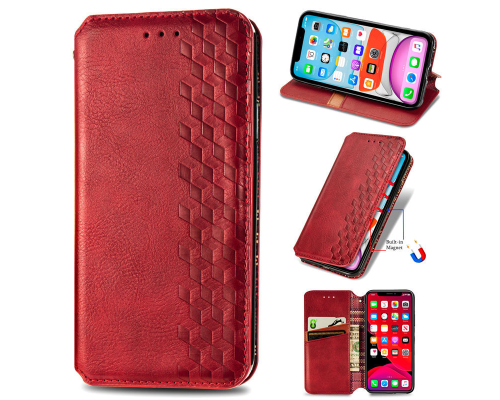 Чохол-книжка Leather Cubic Xiaomi Mi 10T Lite red PLS-00-00162983