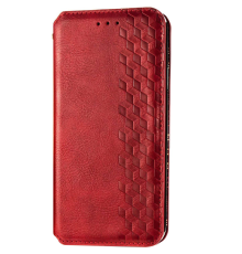 Чохол-книжка Leather Cubic Xiaomi Redmi Note 9 Pro red PLS-00-00163128