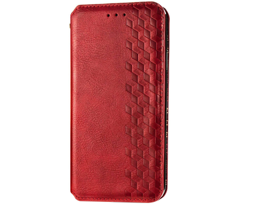 Чохол-книжка Leather Cubic Xiaomi Redmi Note 9 Pro red PLS-00-00163128