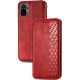Чохол-книжка Leather Cubic Xiaomi Redmi Note 10 red PLS-00-00163067
