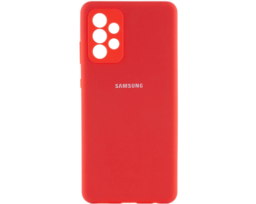 Чохол Silicone Cover Full Camera Samsung A336 Galaxy A33 5G red PLS-00-00105612