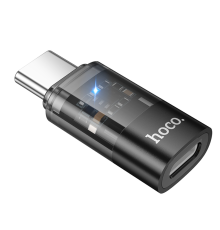 Перехідник Hoco UA36D Type-C to Lightning black PLS-00-00147131