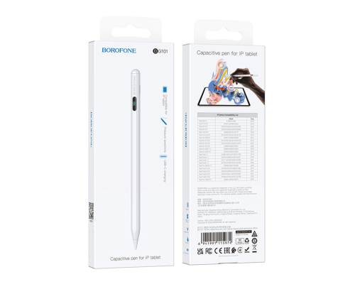Стилус Borofone BG101 Active series для iPad white PLS-00-00148658