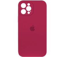 Чохол Silicone Case Full Camera Protective iPhone 12 Pro maroon PLS-00-00116638