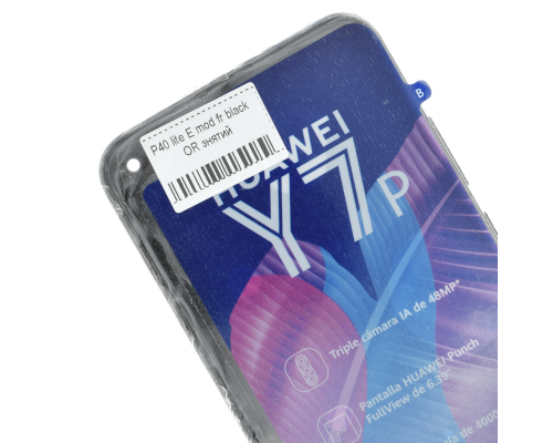 Дисплей Huawei P40 lite E з сенсором та рамкою black (Original Used) PLS-00-00127151
