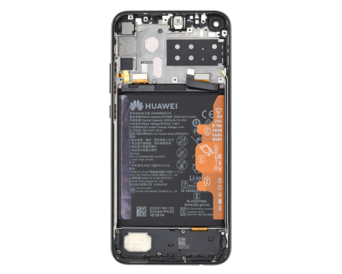 Дисплей Huawei P40 lite E з сенсором та рамкою black (Original Used) PLS-00-00127151