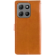 Чохол-книжка Leather GETMAN with card holder Motorola Moto G15 brown PLS-00-00148159