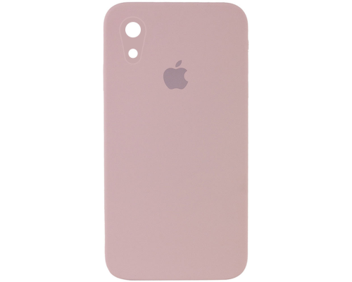 Чохол Silicone Case Квадратні Борти Full Camera iPhone XR pink sand PLS-00-00104657