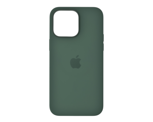 Чохол Silicone Case Full з MagSafe та Анімацією iPhone 14 Pro Max olive PLS-00-00120601