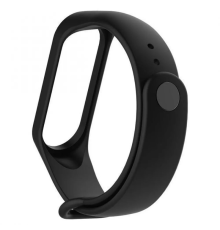 Ремінець Xiaomi Mi Band (3,4) Silicone black PLS-00-00073693