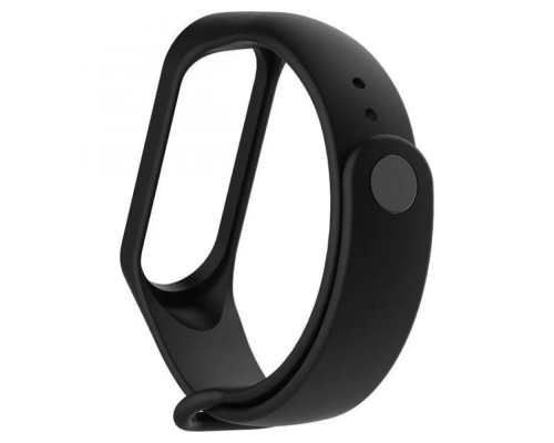 Ремінець Xiaomi Mi Band (3,4) Silicone black PLS-00-00073693