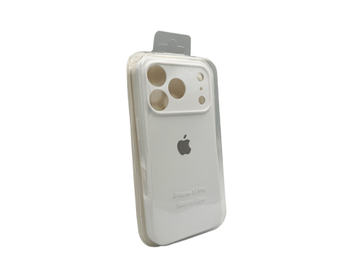 Чохол Silicone Case Full Camera Protective для iPhone 17 Pro white PLS-00-00159828
