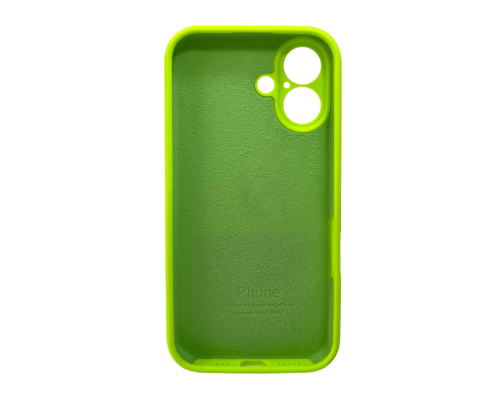 Чохол Silicone Case Full Camera Protective для iPhone 16 neon green PLS-00-00130759