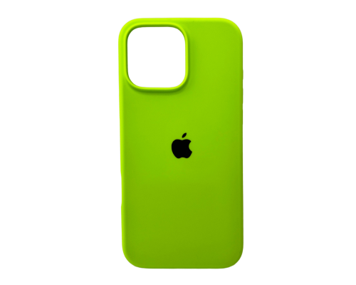 Чохол Silicone Case Full Protective для iPhone 16 Pro Max neon green PLS-00-00130721