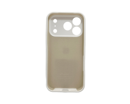 Чохол Silicone Case Full Camera Protective для iPhone 17 Pro white PLS-00-00159828