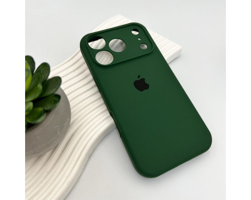 Чохол Silicone Case Full Camera Protective для iPhone 17 Pro atrovirens PLS-00-00155265