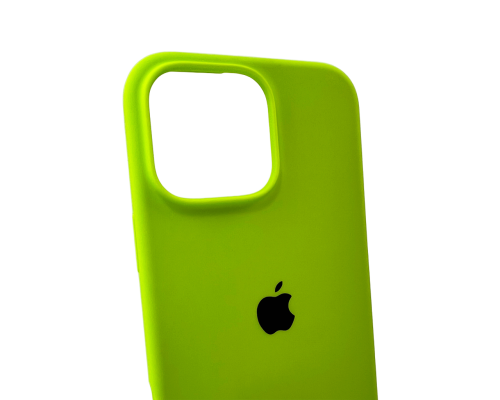Чохол Silicone Case Full Protective для iPhone 16 Pro Max neon green PLS-00-00130721