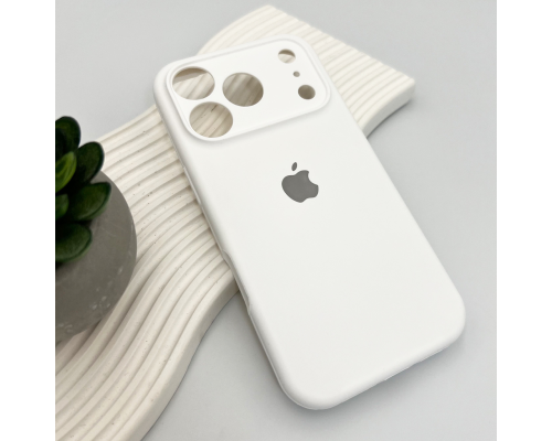 Чохол Silicone Case Full Camera Protective для iPhone 17 Pro white PLS-00-00159828