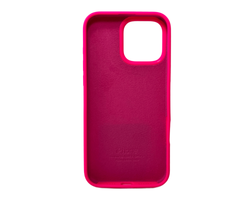 Чохол Silicone Case Full Protective для iPhone 16 Pro Max barbie pink PLS-00-00130720