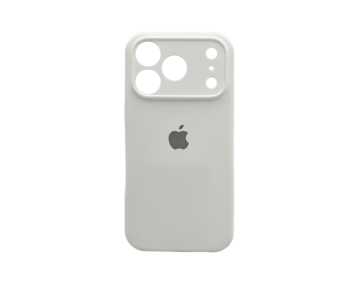 Чохол Silicone Case Full Camera Protective для iPhone 17 Pro white PLS-00-00159828